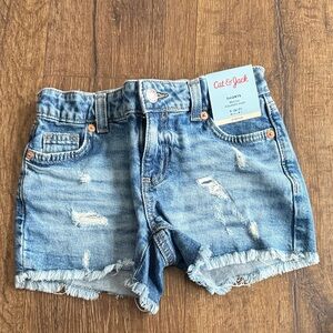 Cat & Jack Distressed Blue Kids Shorts